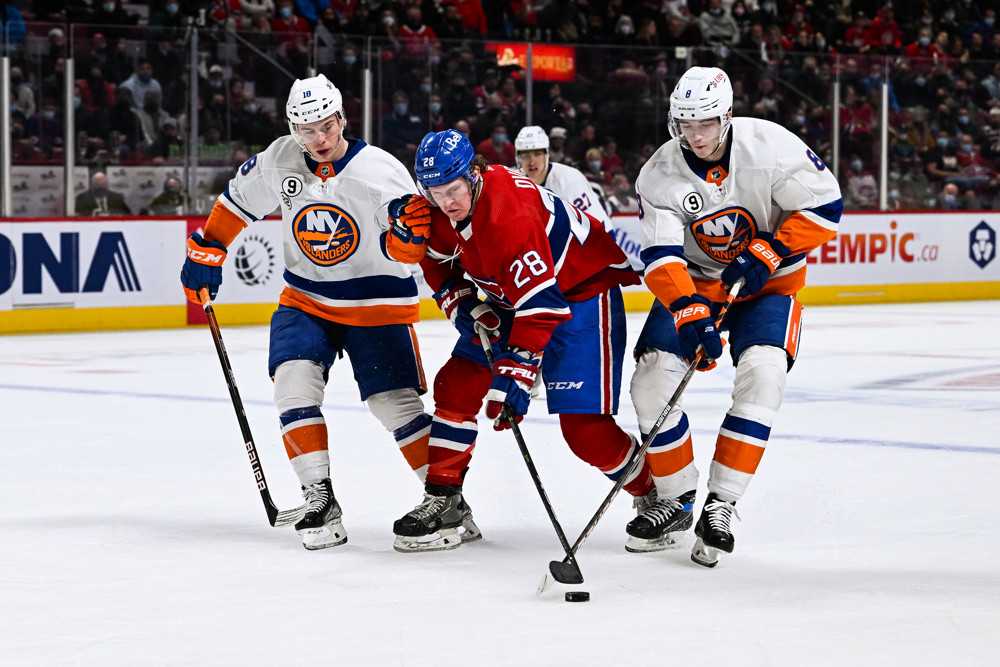What do the Montréal Canadiens do about a crammed offence? 32 Montréal Canadiens forward Christian Dvorak