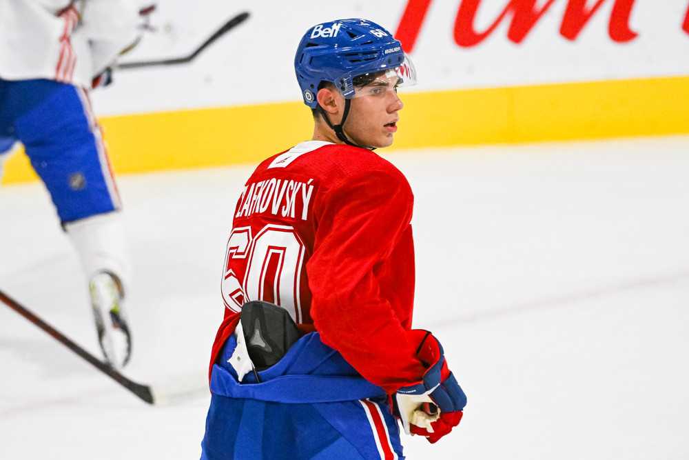 What do the Montréal Canadiens do about a crammed offence? 30 Montréal Canadiens forward Juraj Slafkovsky