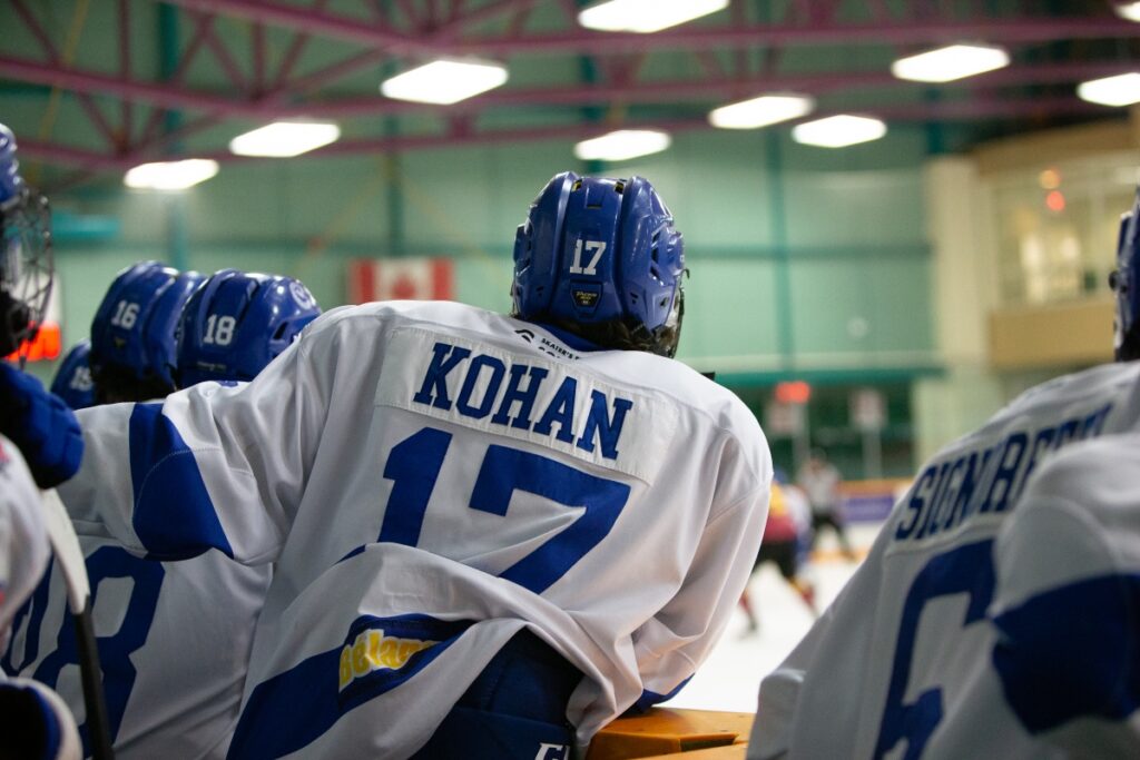 Cubs' Kohan photographed on bench