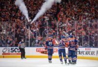 Oilers celebrate win