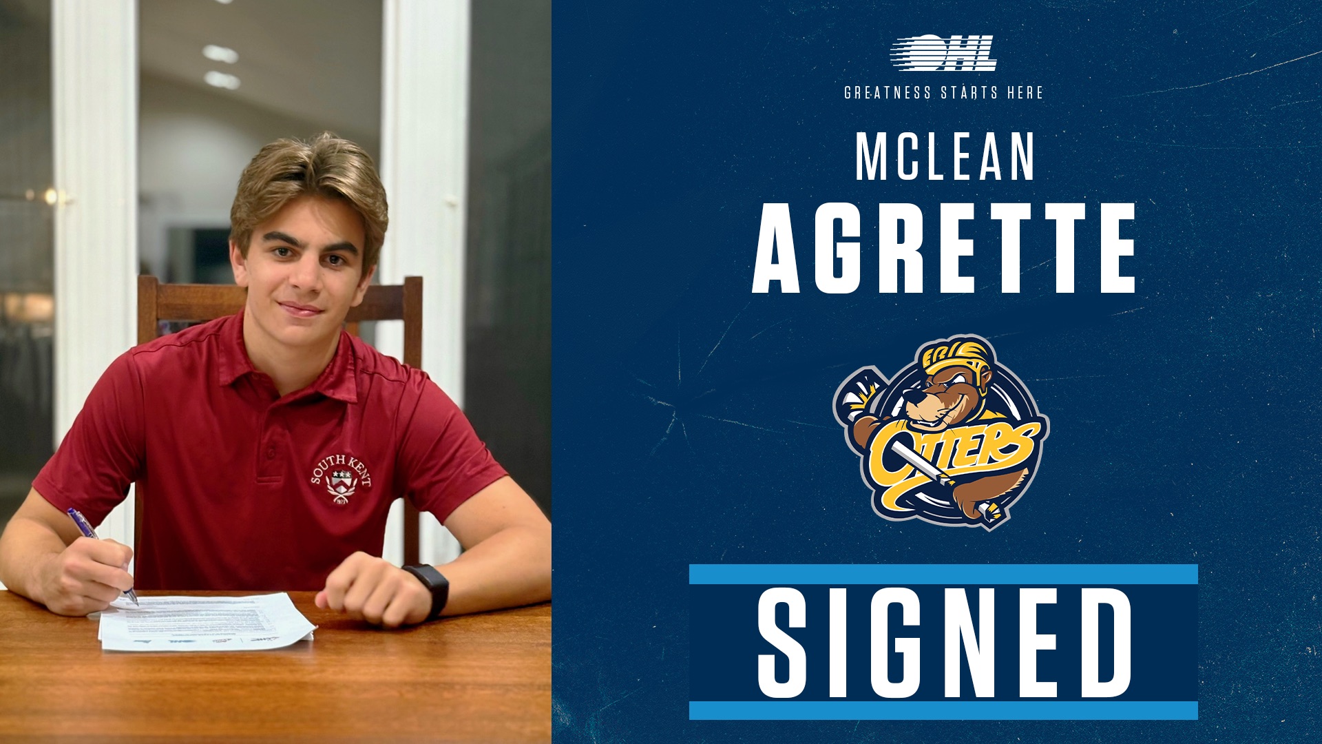 Erie Otters sign Agrette
