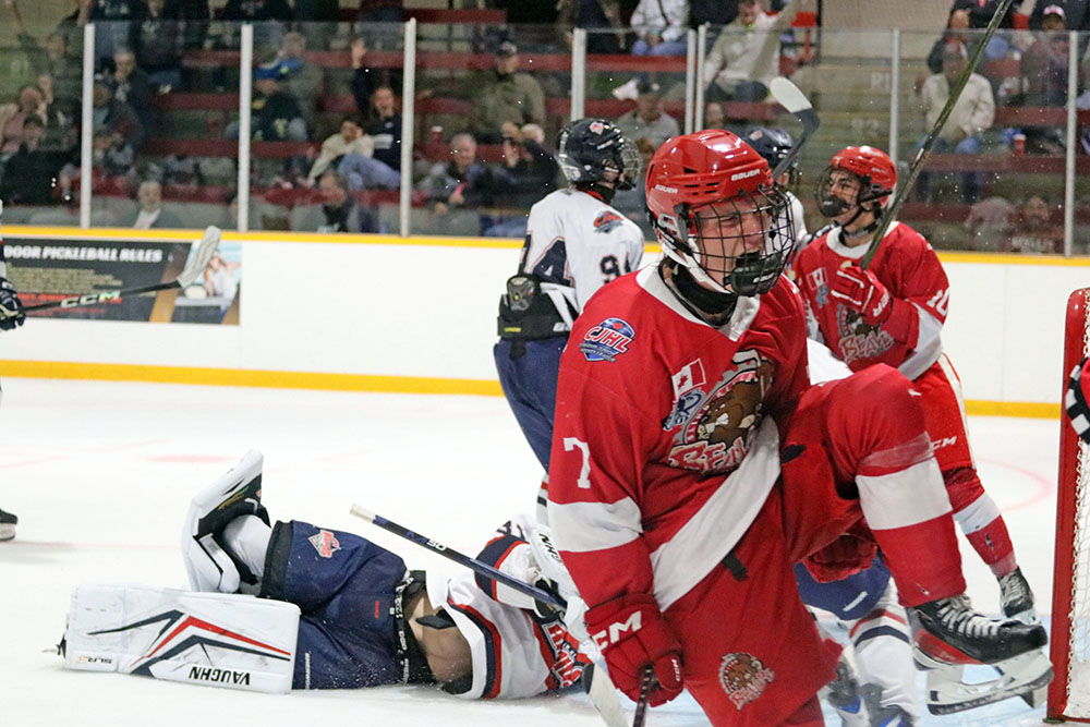 NOJHL Weekend Rundown: Sept. 13 30 NOJHL Blind River Beavers' forward Jonah McIndoo (#7) celebrates after scoring a goal
