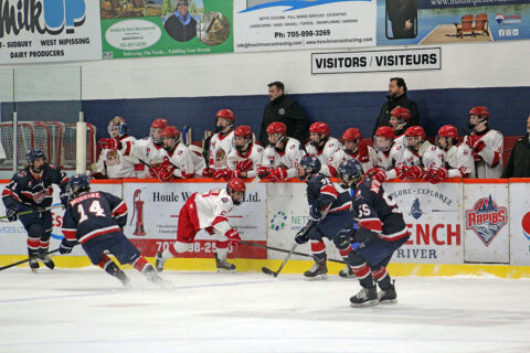 Cubs, Beavers secure road wins in Thursday NOJHL action 40 Blind River Beavers bench engaged in the play during a game on Thursday, Oct. 2nd.