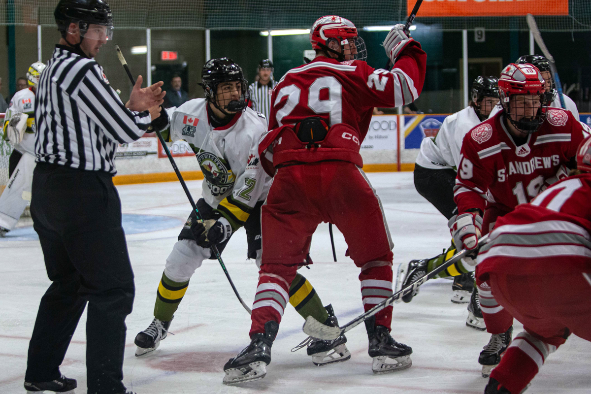 2025 NOJHL Showcase - Powassan Voodoos vs. St. Andrew’s College Saints at the 2025 NOJHL Showcase (Caleigh Fera, Points North Media)