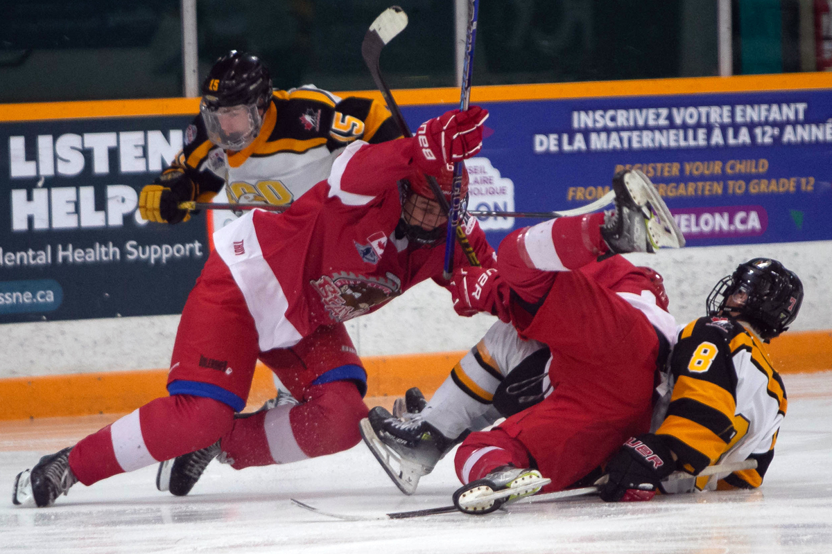 2025 NOJHL Showcase - Soo Eagles vs. Blind River Beavers at the 2025 NOJHL Showcase (Petra Joel, Points North Media)